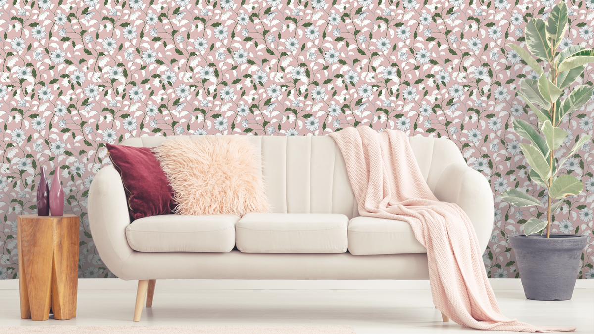 WALLPAPER GLORIA - PINK/GREEN