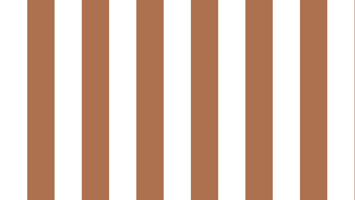 Big Stripes - White/Brick red