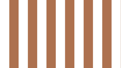 Big Stripes - White/Brick red