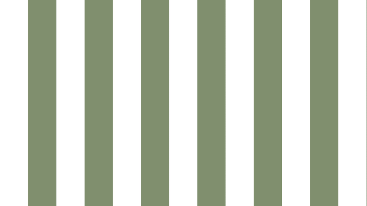 Big Stripes - Vit/Olivgrön Large