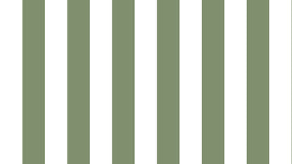 Big Stripes - Vit/Olivgrön Large