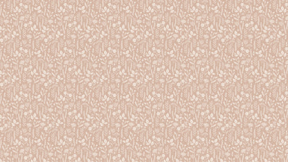 WALLPAPER FLOWERBED - TERRACOTTA RED
