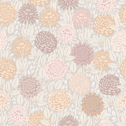 TAPETE DAHLIA DREAM – HELLES BEIGE