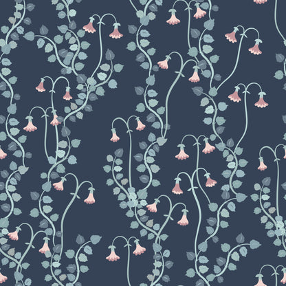 WALLPAPER LINNEA BOREALIS - NIGHT BLUE