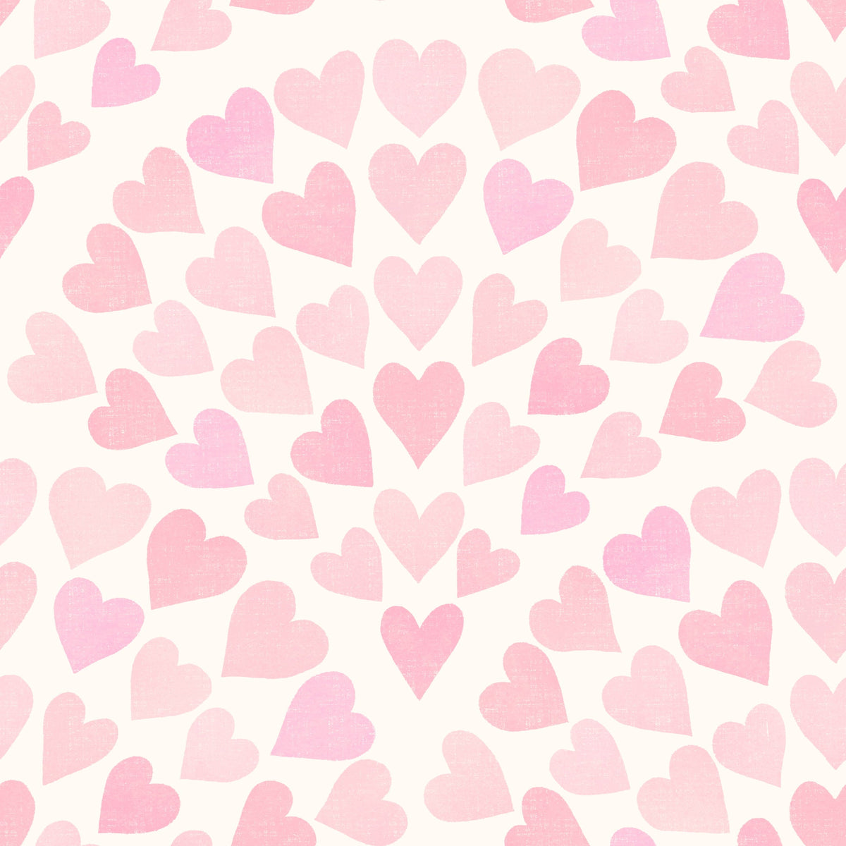 WALLPAPER SCALLOP HEARTS - PINK