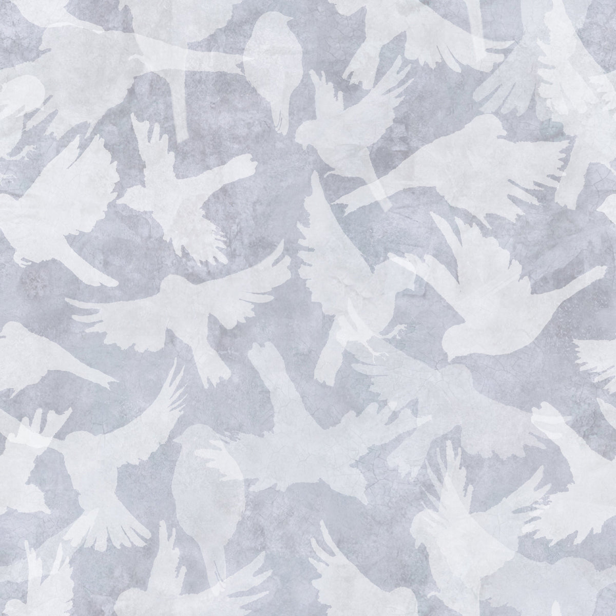 WALLPAPER BIRDS - BLUE