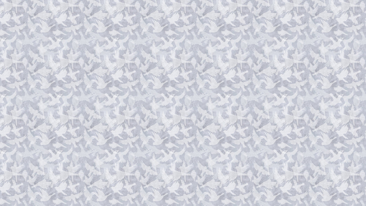 WALLPAPER BIRDS - BLUE