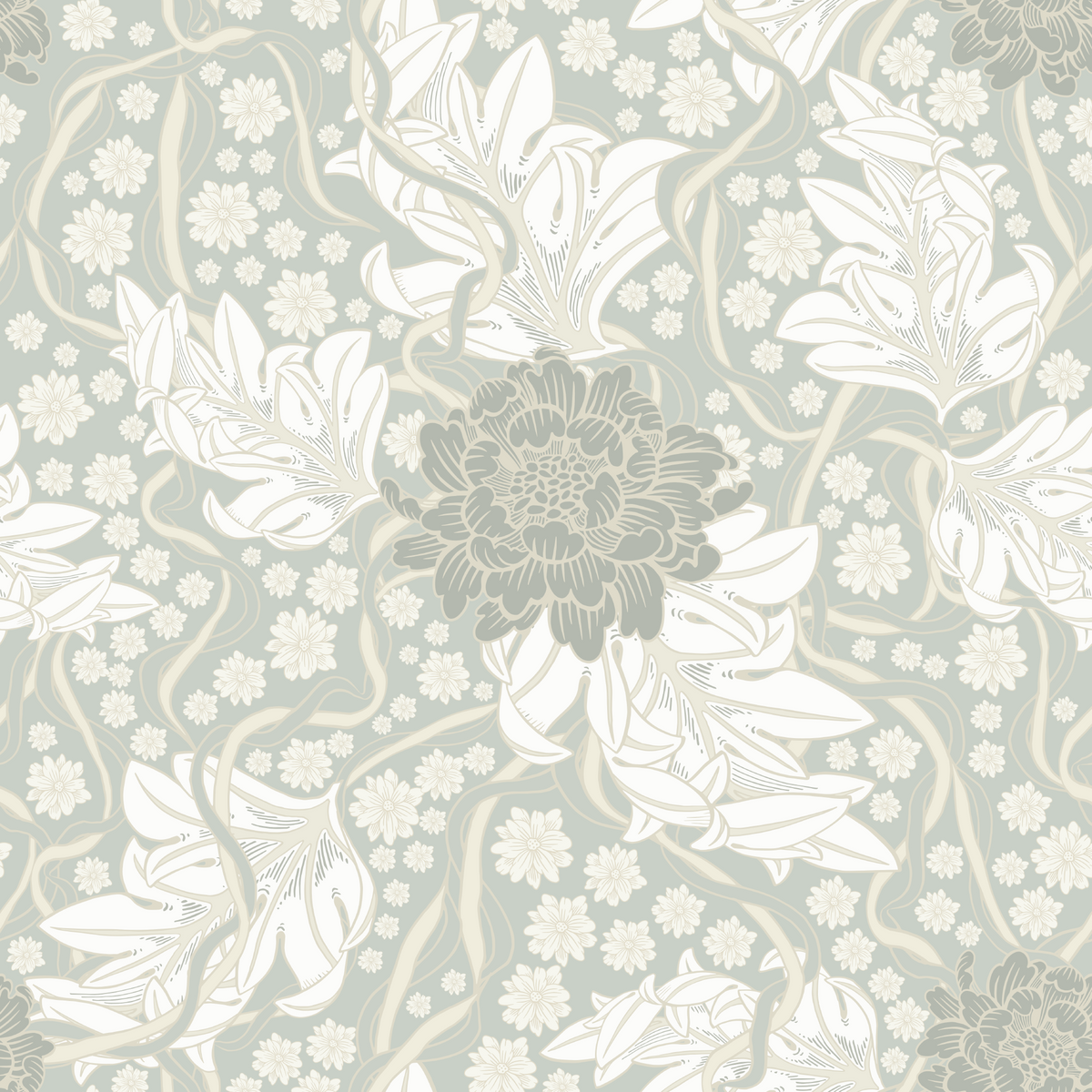 Akanthusblüte – Hellbeige