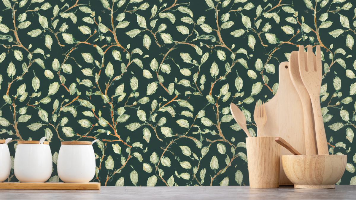 WALLPAPER NOCCIOLA BASIL - GREEN