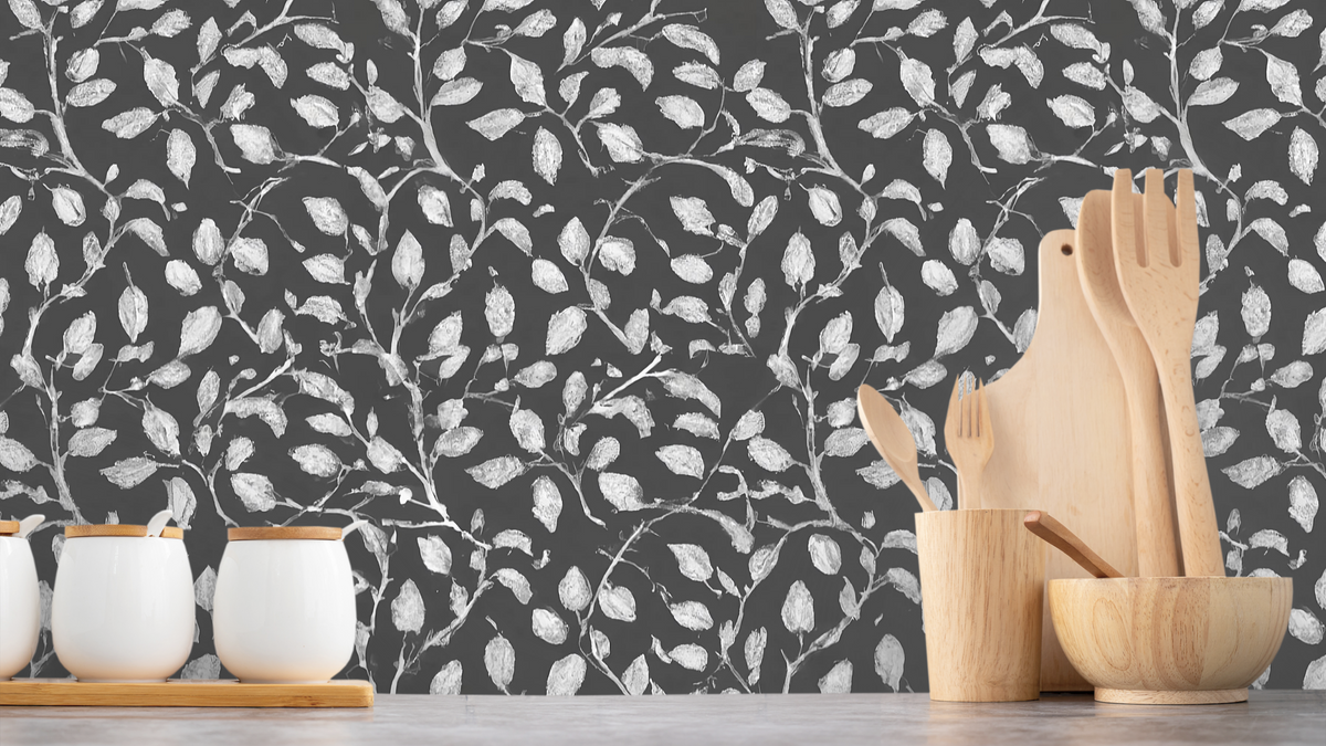 WALLPAPER NOCCIOLA BLACK ´N WHITE - BLACK AND WHITE
