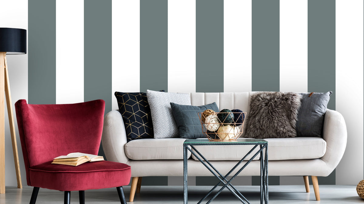 Big Stripes - White/Anthracite Grey
