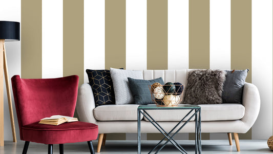 Big Stripes - White/Beige