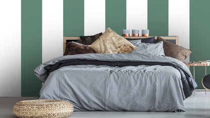 Big Stripes - White/Green Large
