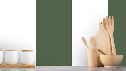 Big Stripes - White/Olive Green X-Large