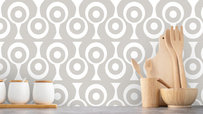 WALLPAPER WAVES - BEIGE