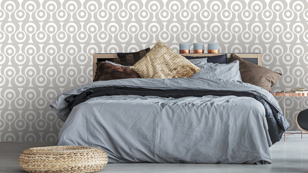 WALLPAPER WAVES - BEIGE