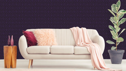 WALLPAPER HAPPY SCULLS - PURPLE