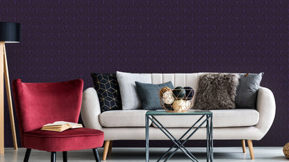 WALLPAPER HAPPY SCULLS - PURPLE