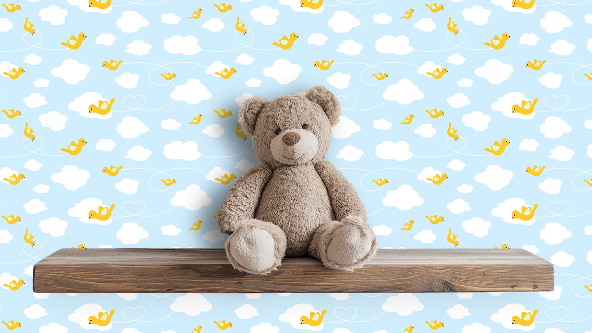 TAPETE BIRDIES – BLAU