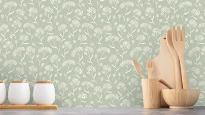 WALLPAPER MEADOW PISTACHIO - GREEN