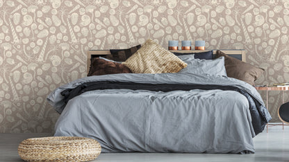 TAPET FOSSILS MOLE - BEIGE