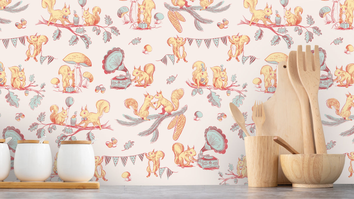 WALLPAPER SQUIRREL PARTY