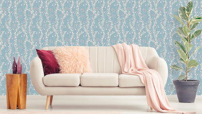 TAPETE LINNEA BOREALIS – BLAU