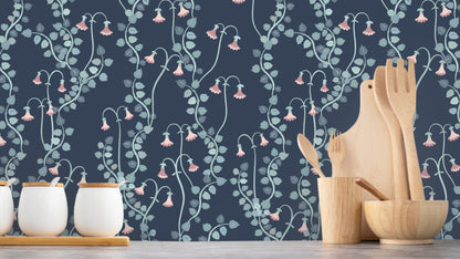 WALLPAPER LINNEA BOREALIS - NIGHT BLUE