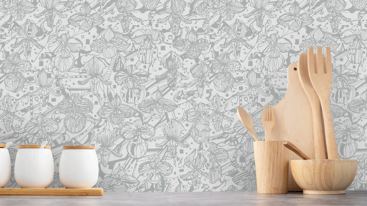Orchid flowers - Grey