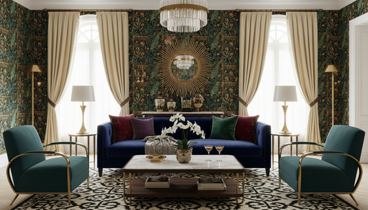 Peacock Serenity - Emerald Noir Gold