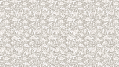 TAPETE VOLKSKUNST DINOSAURIER HALF DROP ROCK – GRAU