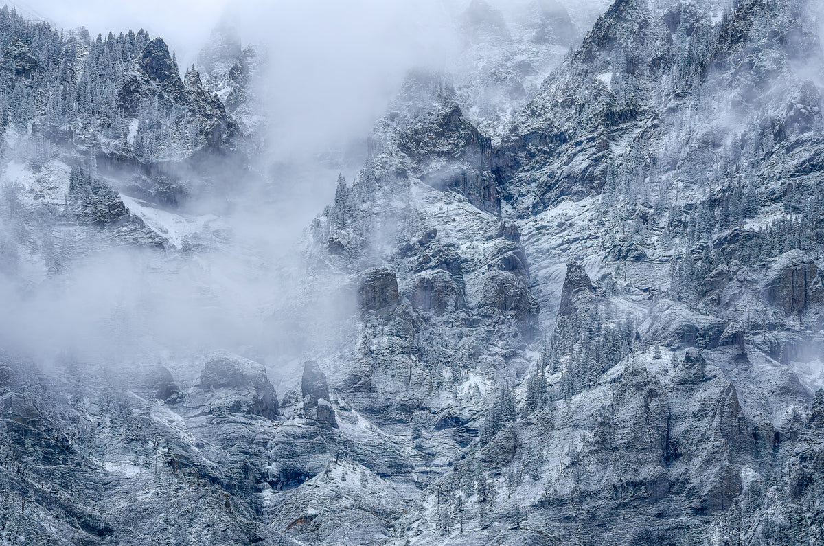 Canyon nach Schneesturm