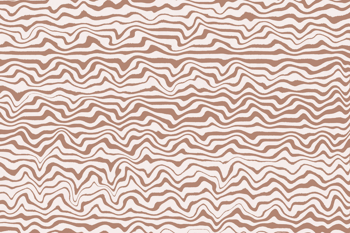 Wackeliges Beige-Linien-Quadrat