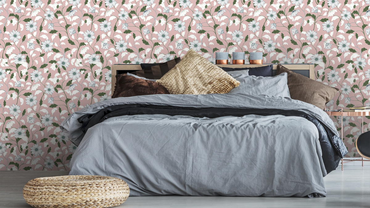 WALLPAPER GLORIA - PINK/GREEN