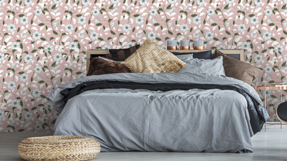 WALLPAPER GLORIA - PINK/GREEN