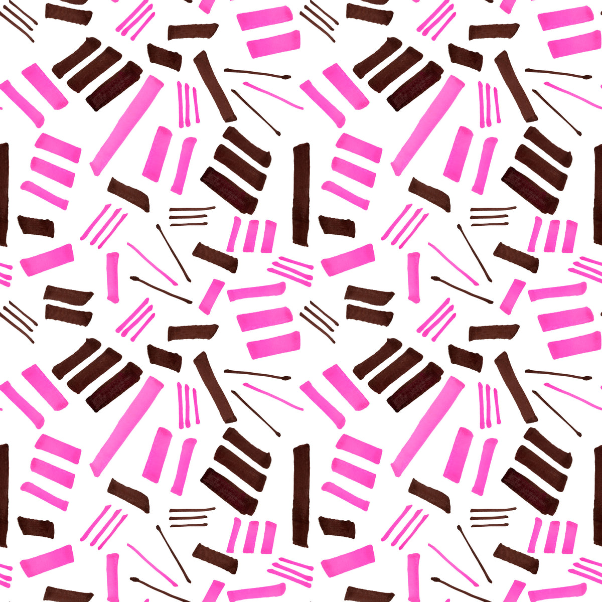 Markiert Geometrisch Abstrakt 2 rosa Braun