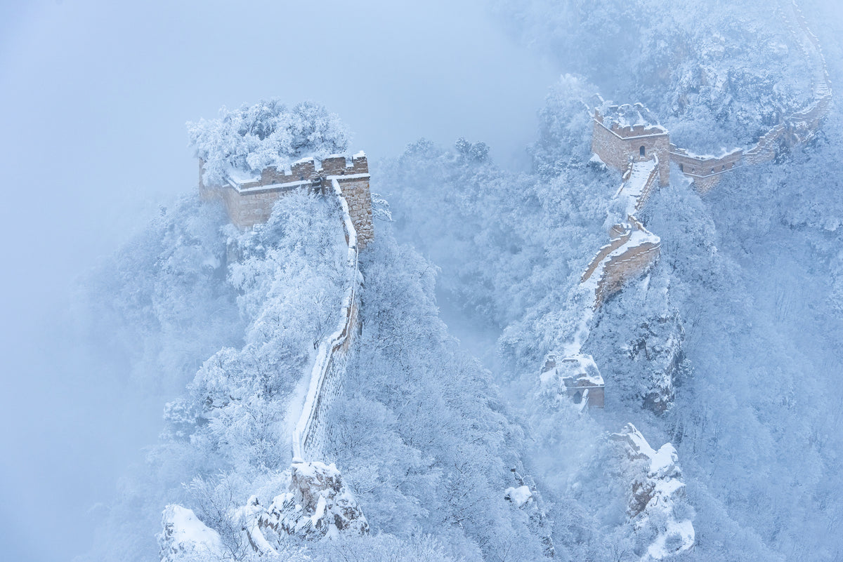 The Great Wall in ice and snow