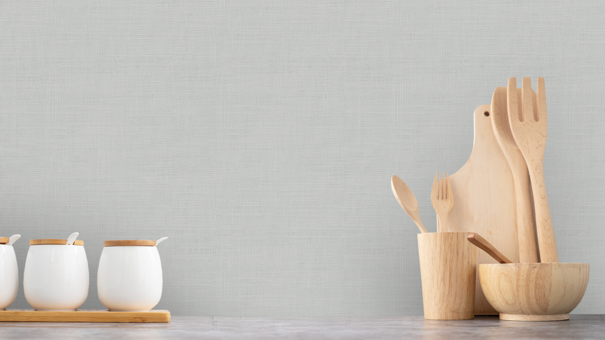 TAPETE LEINEN STREIFEN SPECKSTEIN - BEIGE