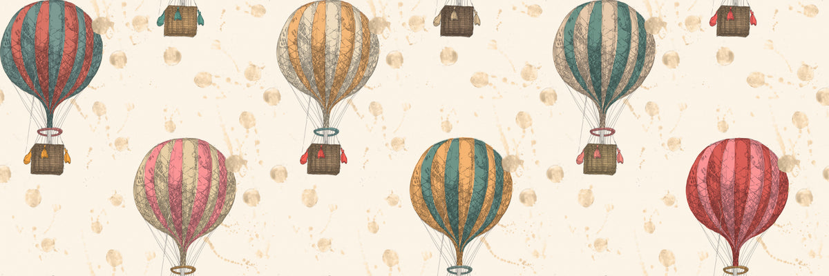 Hla17 Heißluftballons Rot Türkis Gelb
