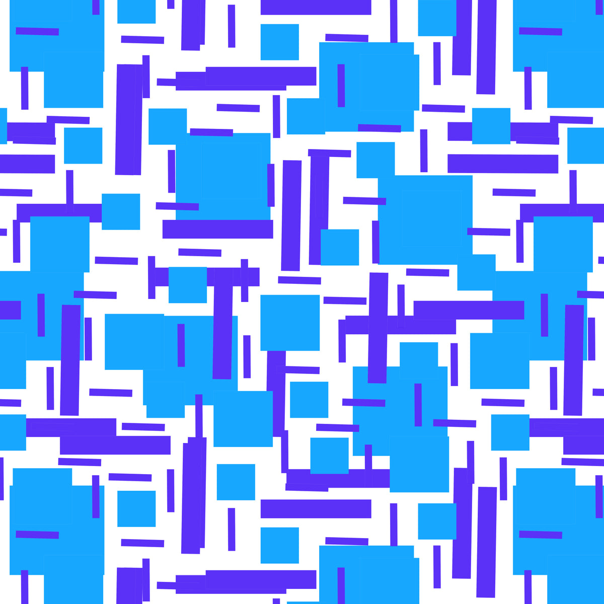 Formschöne Überlappung, marineblau, türkis, geometrisch, abstrakt