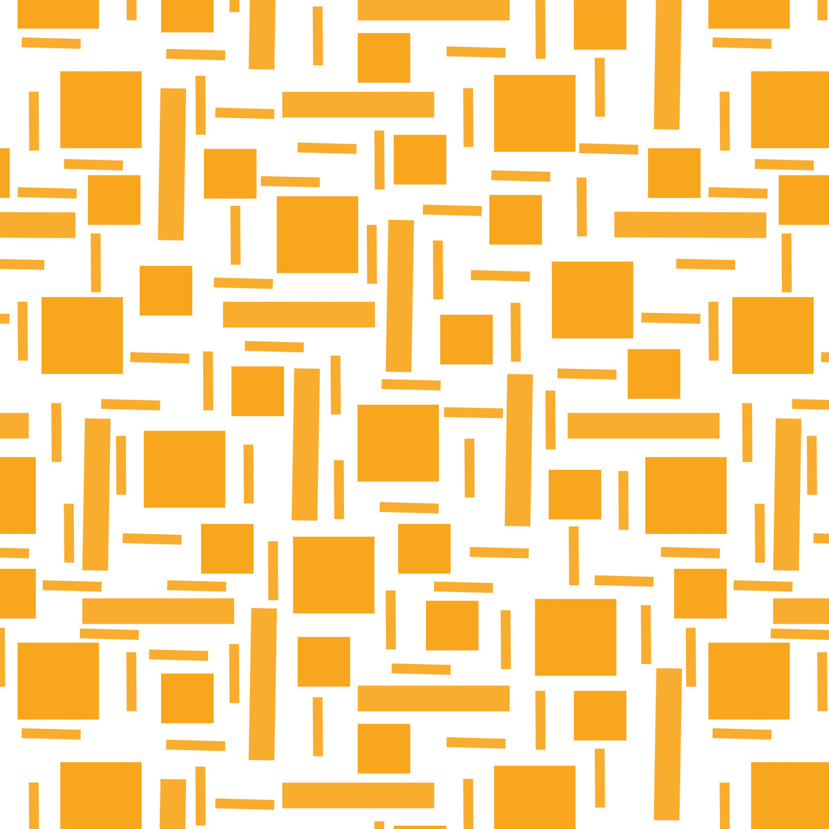 Shapely#2 Orange Geometric Abstract