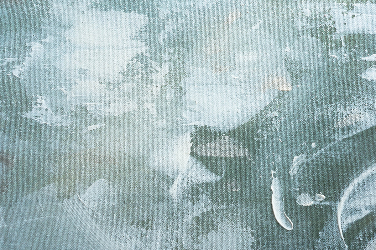 Grünes und weißes Acryl Nr. 3
