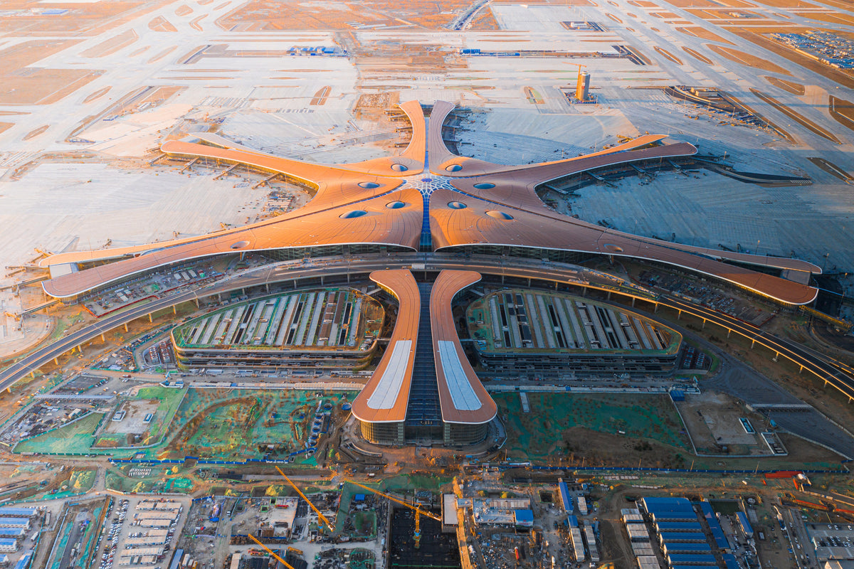 Flughafen Daxing im Bau