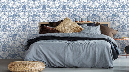 TAPETE SECRET GARDEN – ORIGINAL BLAU