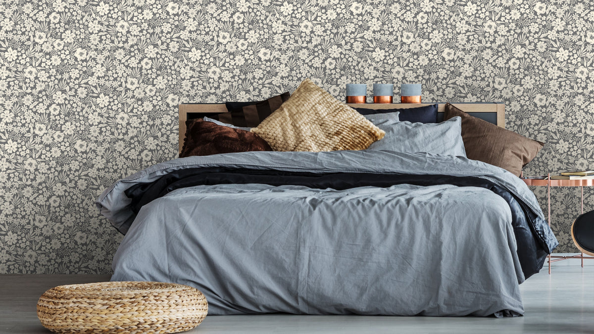 TAPETE JOANIE – HALBTROPFEN – CHARCOAL