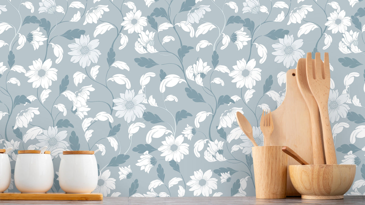WALLPAPER GLORIA - LIGHT BLUE